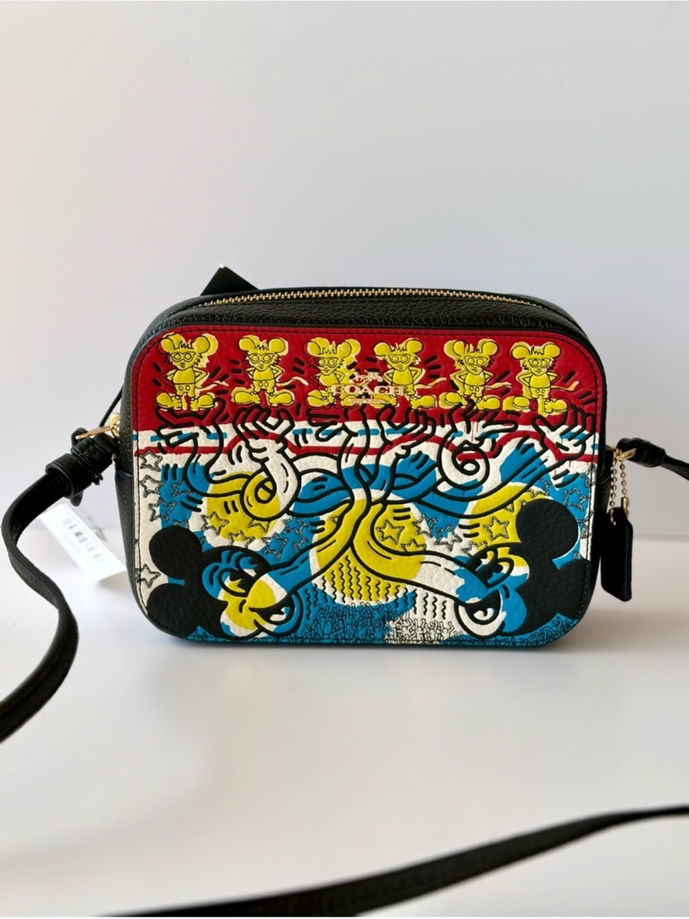Coach Disney Mickey Mouse X
Keith Haring Mini Camera
Crossbody Bag NWT - Picture 14 of 16